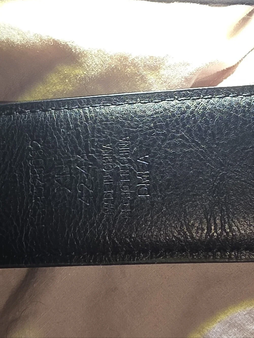 Black Leather Men's Belt Dickies